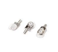sourcing map sourcingmap® Muebles de cuerpo de ventosa En el estante de vidrio Soporte clavija 5 mm Dia 10pcs