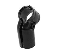 sourcing map sourcingmap® Pinza abrazadera del tubo conector de tubo magra 28mm de diámetro 45 grados de metal de puerto doble