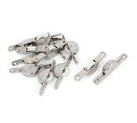 sourcing map Sourcingmap® Polea De Guillotina Ventana Armario Puerta Corrediza De Rodillo Rueda De Nylon Polea Armario 55Mm Largo 12 Pcs