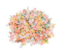 sourcing map Sprinkles falsos, 30 g, resina de conejo/zanahoria, rodajas de arcilla polimérica para arte de uñas, manualidades, funda de teléfono, relleno de tarjetas, rosa/naranja/verde/blanco