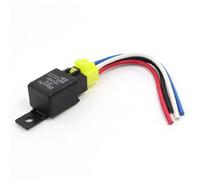 sourcing map - Spst Relé de Alarma para Coche Camión Motor,12V 40A 4 Pines, Negro