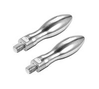 sourcing map Sujeción Mangos Tornillo Perillas Manija M10 X 12mm Roscado Acero Giratorio Manija Agarre 2 Piezas