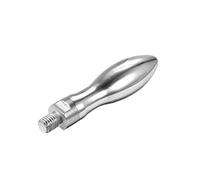 sourcing map Sujeción Manija Tornillo Perillas Manija M10 X 12mm Roscado Acero Giratorio Manija Agarre