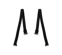 sourcing map Sujetador con estampado de leopardos ajustables para mujer Correas de sujetador elástico de moda 10 pares Negro Una talla