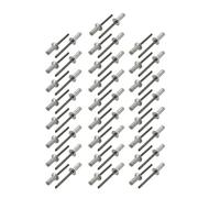 sourcing map Sujetador de remaches ciegos de cabeza avellanada de aluminio de 5 mm x 15 mm 50 piezas