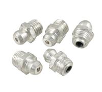 sourcing map Surtido de Boquillas de Engrase M8 X 1mm Rosca Macho Boquilla de Engrasador Recto 5Pcs