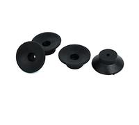 sourcing map Sustitución de compresor de Aire de pie Negro Almohadilla 47mmx18mm 4pcs