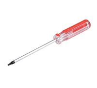 sourcing map T10 Seguridad Magnético Estrella Destornillador con 4" CR-V Eje y Claro Rojo Mango，Torx Destornillador