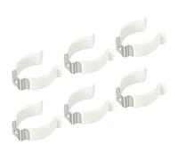 sourcing map T10 U Clips, LED Fluorescente Tubo Soporte Montaje Soporte Accesorios Paquete de 6