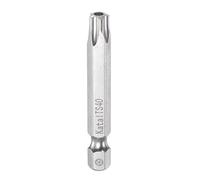 sourcing map T40 Estrella 5 Puntos Puntas de Destornillador 1/4" Hexagonal | Vástago, Seguridad Torx Cabeza Tornillo Destornillador, 2" Longitud, Magnético