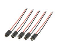 sourcing map T5 Portalámparas De Bombilla 5 Pcs 2 Cables 12V Para Coche