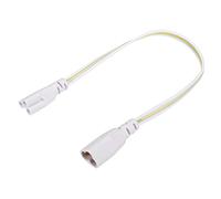 sourcing map T5 T8 LED Tubo Conector Cable 30CM Macho a Hembra Doble Extremo Extensión Cable para LED Integrado Luz Tubo, Paquete de 6