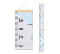 sourcing map Tabla de crecimiento para pared, regla de tabla de altura de lona extraíble de 77 x 8 pulgadas, regla de medición colgante para decoración de pared de dormitorio, sala de juegos