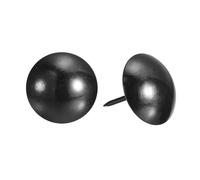 sourcing map Tachuelas de tapicería para muebles, 30 piezas de 25 x 28,5 mm, kit surtido de tachuelas de acero al carbono para el hogar, sofá, bricolaje, cabezas de uñas decorativas, color negro