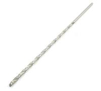 sourcing map Taladro helicoidal de extensión de 5 mm de vástago recto HSS plateado de 12 pulgadas