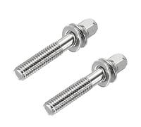 sourcing map Tambor Tensión Varillas M6 x 30mm para Bajo Tambor Herraje Piezas Accesorios Paquete de 2