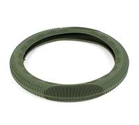 sourcing map Tapa por Volante de Coche Militar Verde 33cm-46cm Diám Silicona Antideslizante Protector