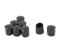 sourcing map Tapa Protectora De Pies De Escritorio Negro Pastillas De Escuela Muebles Goma De 10 mm De Diámetro 8 Pcs