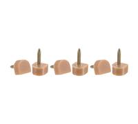 sourcing map Tapas de Tacón Alto de TPU para Mujer 3 Pares, Clavijas de Tacón Alto Zapato de 2,4mm, Tapones de Reemplazo en Forma de U 10x10mm para Reparación Zapatos, Beige, Beige