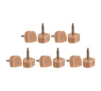 sourcing map Tapas de Tacón Alto de TPU para Mujer 5 Pares, Clavijas de Tacón Alto Zapato de 2,4mm, Tapones de Reemplazo en Forma de U 10x9mm para Reparación Zapatos, Beige