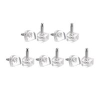 sourcing map Tapas de Tacón Alto de TPU para Mujer 5 Pares, Clavijas de Tacón Alto Zapato de 3mm, Tapones de Reemplazo en Forma de U 11x11mm para Reparación Zapatos, Transparente