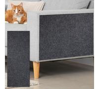sourcing map Tapete autoadhesivo para rascar gatos, 1 rollo de 39.4 x 15.8 pulgadas, protector de sofá de garras de gato para sofá, pared, puertas, tapete para arañazos, gris oscuro