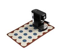sourcing map Tapete de café, 31.5 x 19.7 pulgadas, súper absorbente, tapete de secado de platos, accesorios de barra, almohadilla de goma para estación de café, cocina, encimera, máquina de espresso