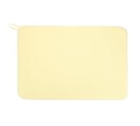 sourcing map Tapete de secado de platos de microfibra, 20 x 15 pulgadas, absorbente para encimeras de cocina, fregaderos, escurridores, cafetera, color amarillo