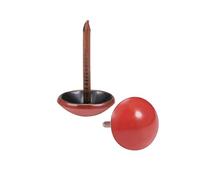 sourcing map Tapicería Clavos Tachuelas 11mm Rojo Redondo Cabeza 17mm Longitud Pulgar Empuje Pasadores para Muebles Sofá Cabeceros, 150 Piezas