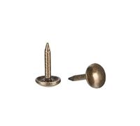 sourcing map Tapicería Clavos Tachuelas 6mm Diámetro 8mm Altura Antiguo Redondo Pulgar Empuje Pasadores Bronce Tono para Muebles Sofá Cabeceros, 200 Piezas