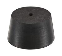 sourcing map Tapón Cónico de Goma de 42Mm a 50Mm con Orificio, Tapón para Tubos de Ensayo, Tapón Negro para Laboratorio Y Hogar