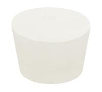 sourcing map Tapón cónico de goma de 46 mm a 56 mm, tapón sólido para tubos de ensayo, color blanco, para laboratorio y hogar, 1 unidad