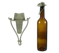 sourcing map Tapón de vino de silicona con sombrero de vaquero, reutilizable, divertido tapón de vino hermético a prueba de fugas, tapón de botella de vidrio novedoso para bar fiesta de vacaciones