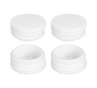 sourcing map Tapón redondo de plástico de 42 mm, 4 piezas de tapa de tubo blanco de plástico, inserto deslizante para tubos de metal, valla, mesa, sillas, muebles