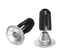 sourcing map Tapones de aluminio para manillar de bicicleta, con bloqueo expansible, para bicicleta de montaña, carretera, BMX, piñón fijo, color plateado