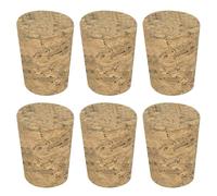 sourcing map Tapones de corcho cónico, 25 x 20 x 31 mm, de madera, a prueba de fugas, para botellas de vino, cerveza, manualidades, tapones de repuesto, suministros de laboratorio, color madera