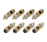 sourcing map Tapones de enlace que conectan el brazo servo, varilla de empuje con tuerca y tornillo para avión RC, D4 x 2,5 mm, 8 unidades