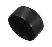 sourcing map Tapones de goma de 110 mm, tapones redondos de vinilo para tubos, vallas, postes de tuberías, muebles, barandillas, color negro