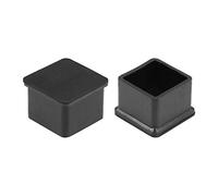 sourcing map Tapones de goma para muebles de 30mm x 30mm Cubiertas redondas de patas de Sillas Mesas 8 unidades