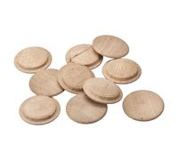 sourcing map Tapones de Madera, 10 Unidades de 43 X 38 mm - Tapones de Madera de Roble Rojo con Cabeza de Botón, Cubiertas para Agujeros de Tornillos, Decoración de Madera