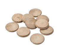 sourcing map Tapones de Madera, 10 Unidades de 45 X 40 mm - Tapones de Madera de Roble Rojo con Cabeza de Botón, Cubiertas para Agujeros de Tornillo, Decoración de Madera