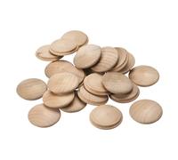 sourcing map Tapones de Madera, 25 Unidades de 40 X 35 mm - Tapones de Madera de Haya con Cabeza Redonda, Cubiertas para Agujeros de Tornillos, Decoración de Madera para Escaleras