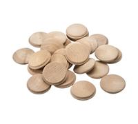 sourcing map Tapones de Madera, 25 Unidades de 45 X 40 mm - Tapones de Madera de Haya con Cabeza Redonda, Cubiertas para Agujeros de Tornillos, Decoración de Madera