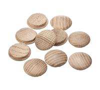 sourcing map Tapones de Madera Cctv01, 25 Unidades de 27 X 23 mm - Tapones de Madera de Roble Rojo, Cubiertas para Agujeros de Tornillos, Decoración de Madera