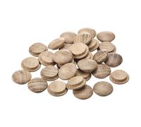 sourcing map Tapones de Madera Cctv01, 30 Unidades de 23 X 18 mm - Tapones de Madera de Roble Rojo, Cubiertas para Agujeros de Tornillos, Decoración de Madera