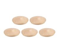 sourcing map Tapones de madera para agujeros, 5 unidades de 45 x 39 mm, tapones de cabeza redonda para muebles, mesas, sillas, gabinetes, proyectos de manualidades