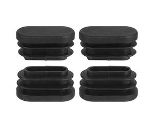sourcing map Tapones de plástico para agujeros, 4 tapas ovaladas de 30 x 15 mm, tapa de inserción de tubo de tubo, cubiertas de agujero de patas de silla de mesa para patas de silla de mesa, tubos de