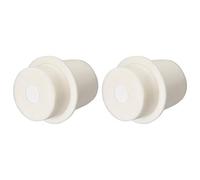 sourcing map Tapones de silicona perforados Beige de 27-31mm para tapón de tubo de ensayo de matraz 2 uds