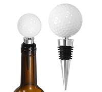 sourcing map Tapones de vino de pelota de golf, reutilizables, herméticos, a prueba de fugas, para golf, bar, hogar, cocina, botella de champán, regalo decorativo (6 anillos, blanco)