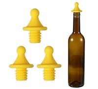 sourcing map Tapones de vino de silicona con forma de techo, reutilizables, herméticos, a prueba de fugas, ahorrador de licor con tapón de botella de cerveza para bar, fiesta de vacaciones, color